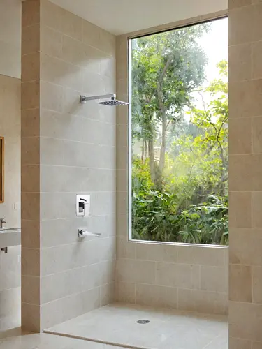 Visualization of a walk-in shower